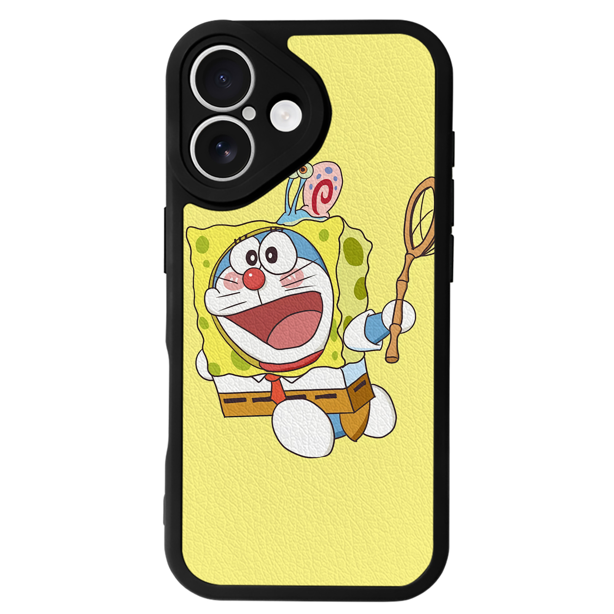 （画像用） ドラえもん Doraemon 【iPhone 16シリーズ対応】シリコンスマホケース（レザー調） 材質：シリコン